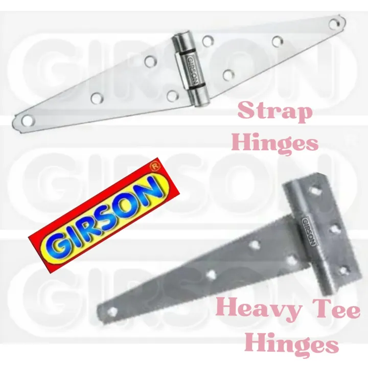 Girson MS & SS Heavy Tee and Girson Strap Hinges